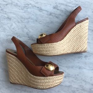 Louis Vuitton Wedge Espadrille Sandals